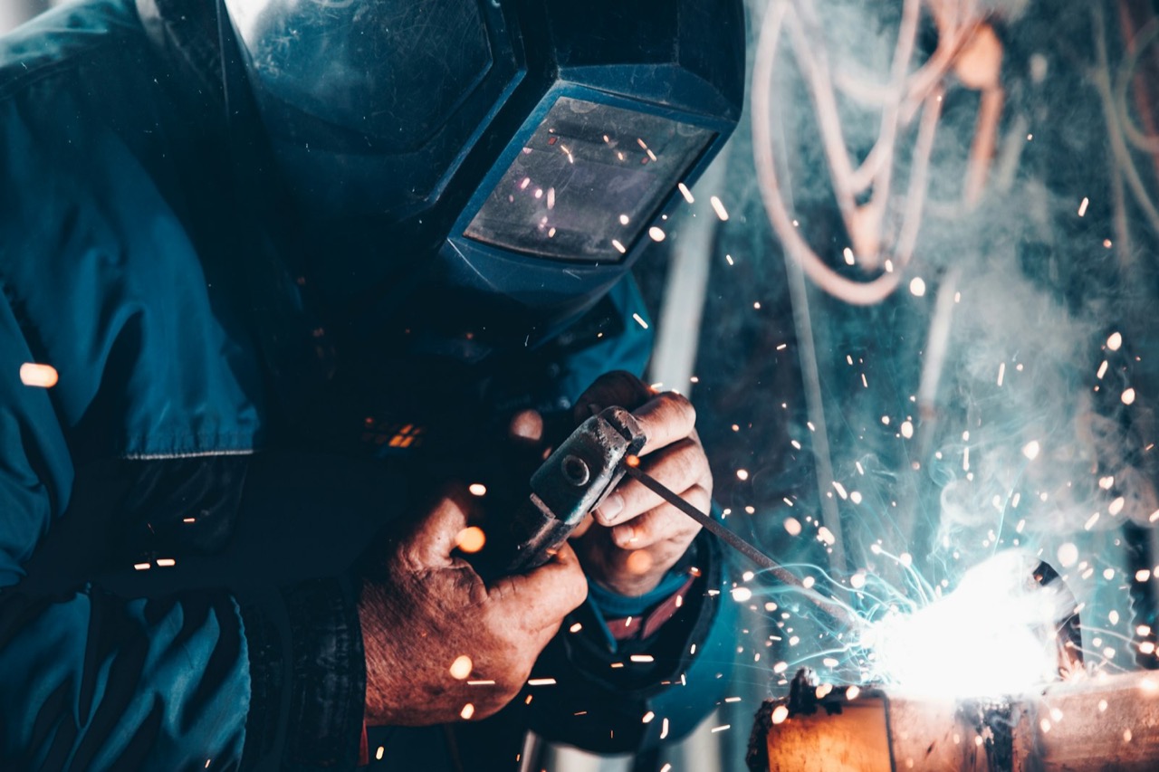 Industrial electrical work on a large-scale commercial project